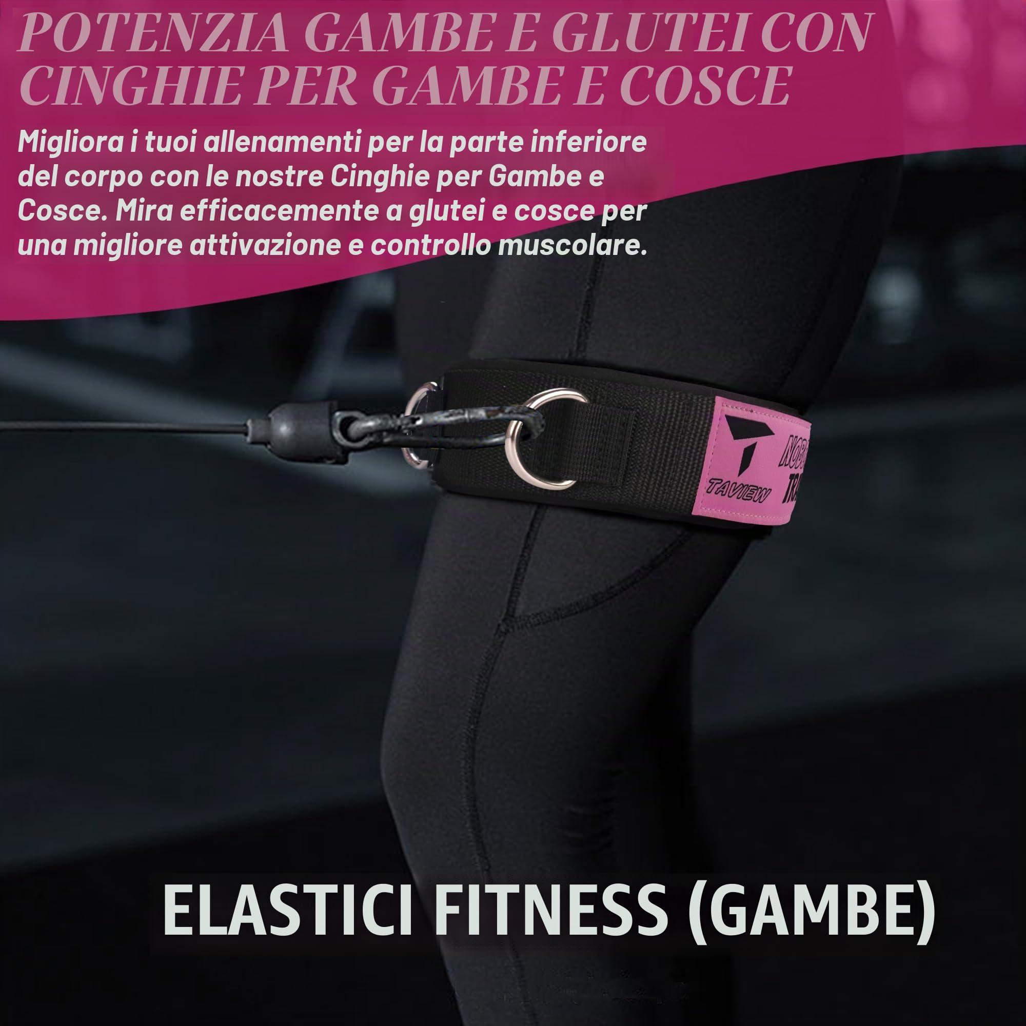 Cintura per Coscia in Neoprene Imbottita, Regolabile - Supporto per Fitness, Allenamento Forza, Taekwondo, Calcio, Corsa - Accessorio per Esercizi di Velocità e Resistenza