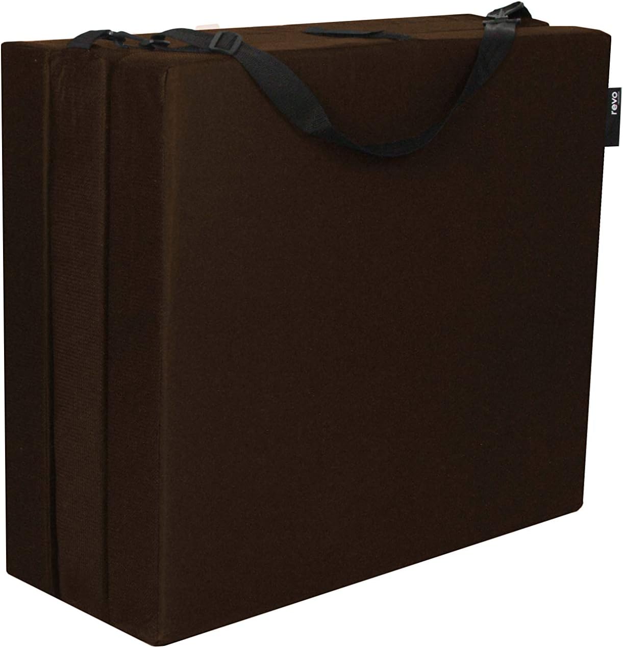 American Furniture Alliance Hide A' Mat 3.5 x 30 x 75 inch Jr Twin TriFold Mattress, Chocolate