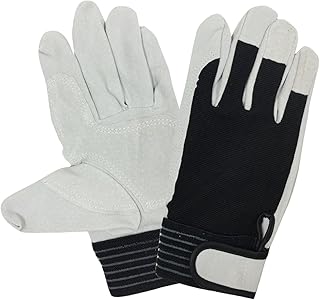 [エース] 【まとめ買い】豚床革背抜きマジック Lサイズ [10双パック] AG549-10P