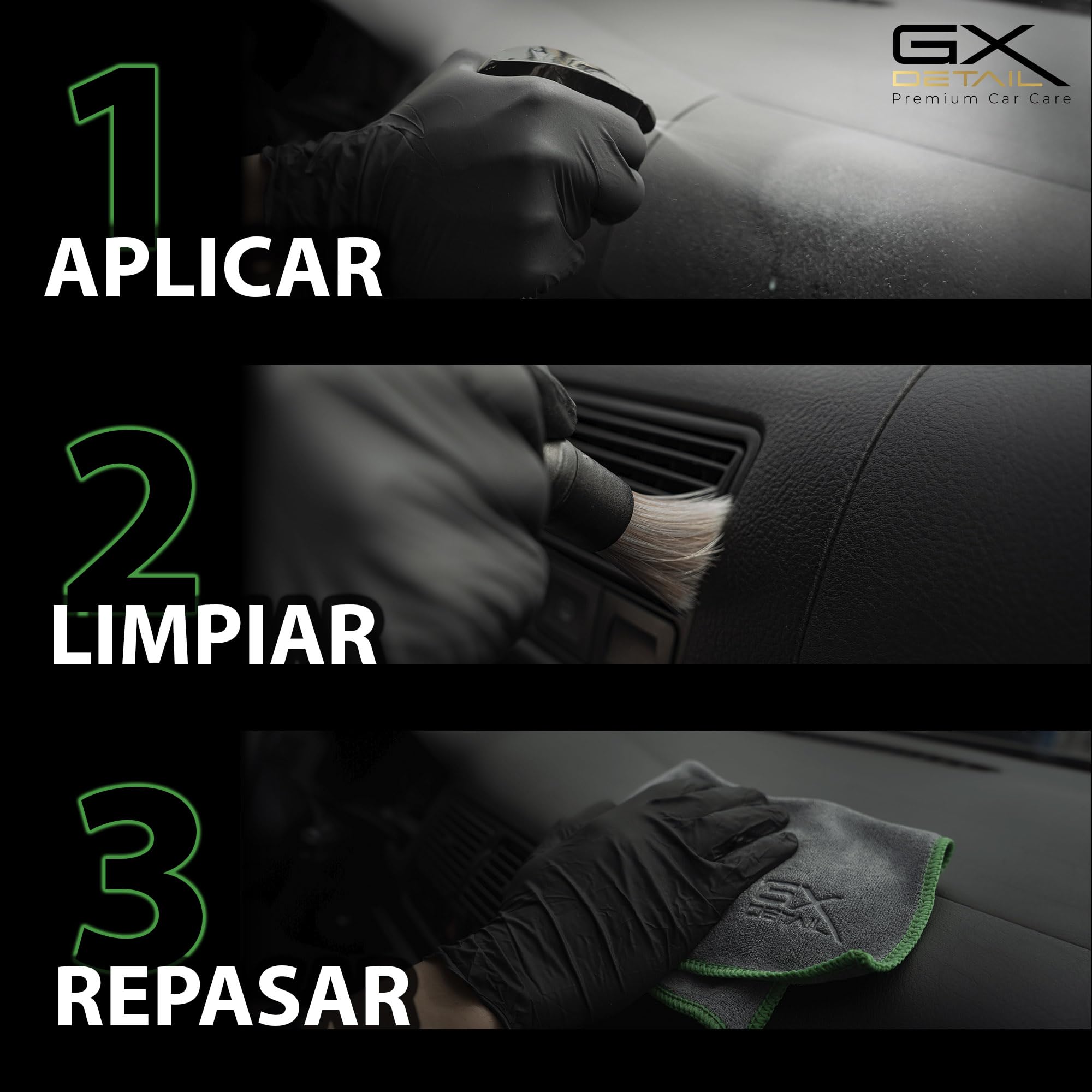 GxDetail Limpia Salpicaderos para Coche 5 Litros – Renueva y Protege Plásticos y Vinilos – Efecto Antipolvo y Acabado Mate – Fórmula No Grasa y Fácil Aplicación.