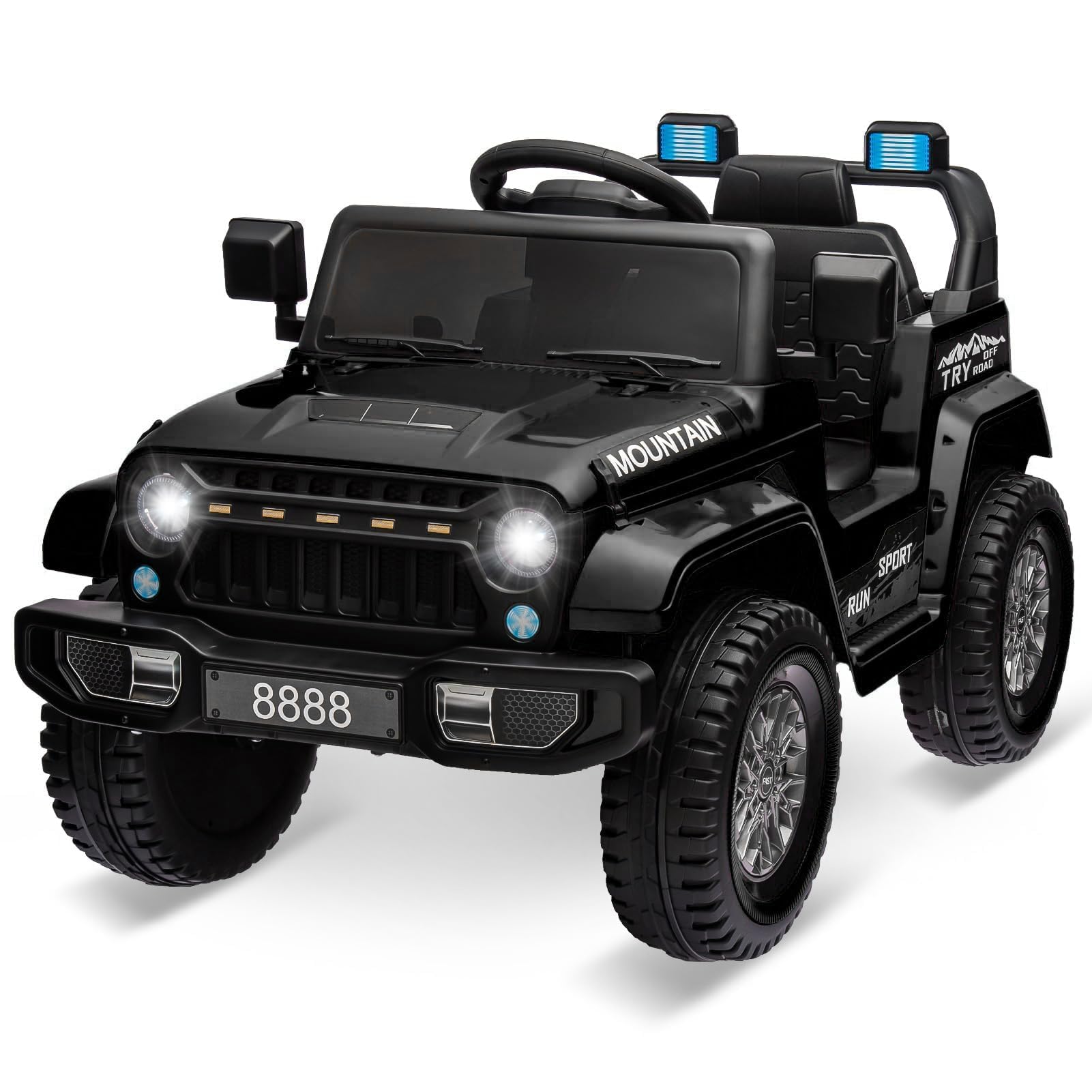 Voiture Electrique Enfants 12V avec 2,4 GHz Télécommande, Musique, Lumières LED, Klaxon, Batterie 12 V4.5 AH, Voiture Electrique pour Enfants 3-5 Ans
