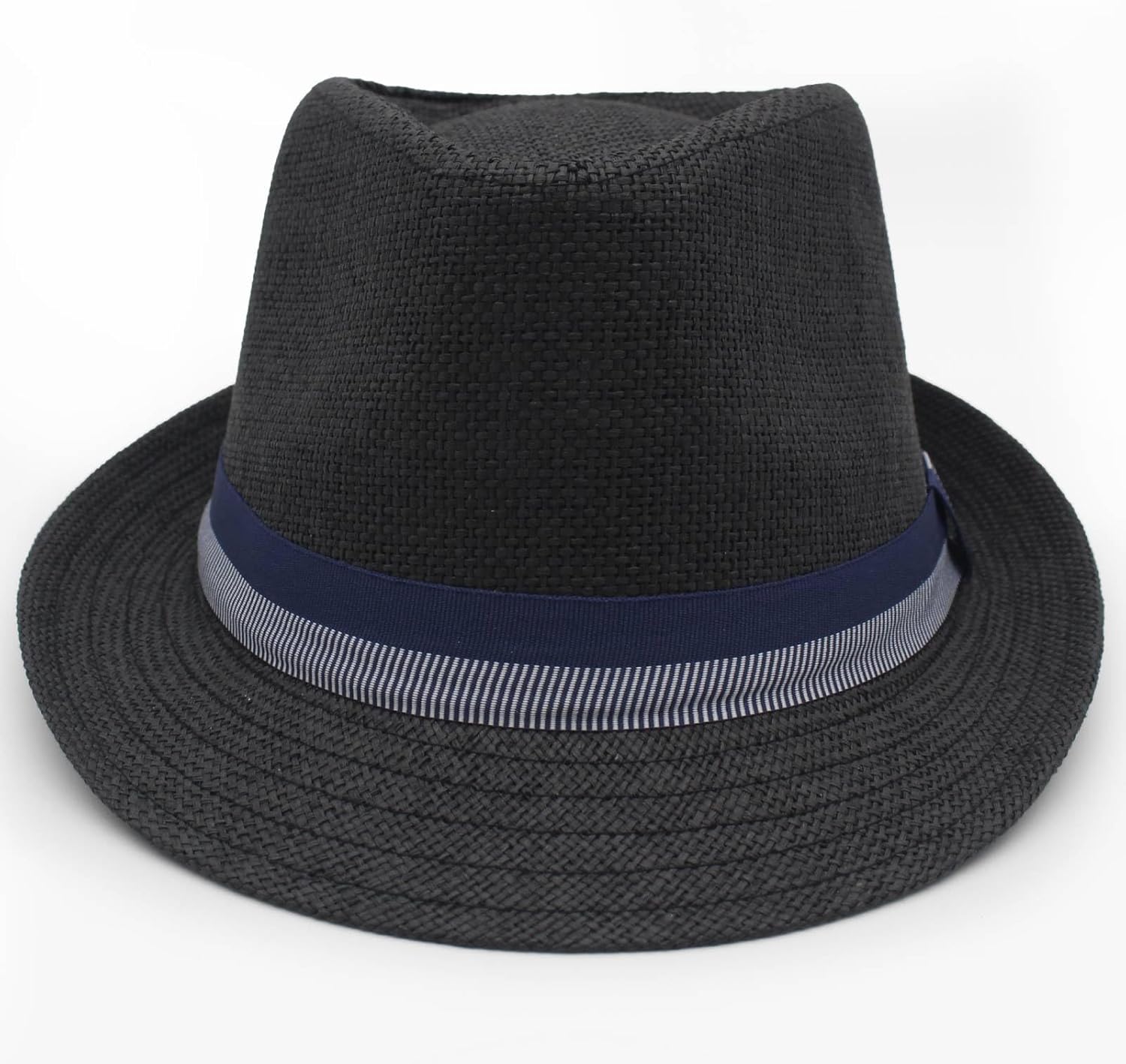 LIDHAY Short Brim Panama Hat Straw Fedora Hats for Men Women Summer Derby Trilby Hats Beach Sun Hat - Image 2