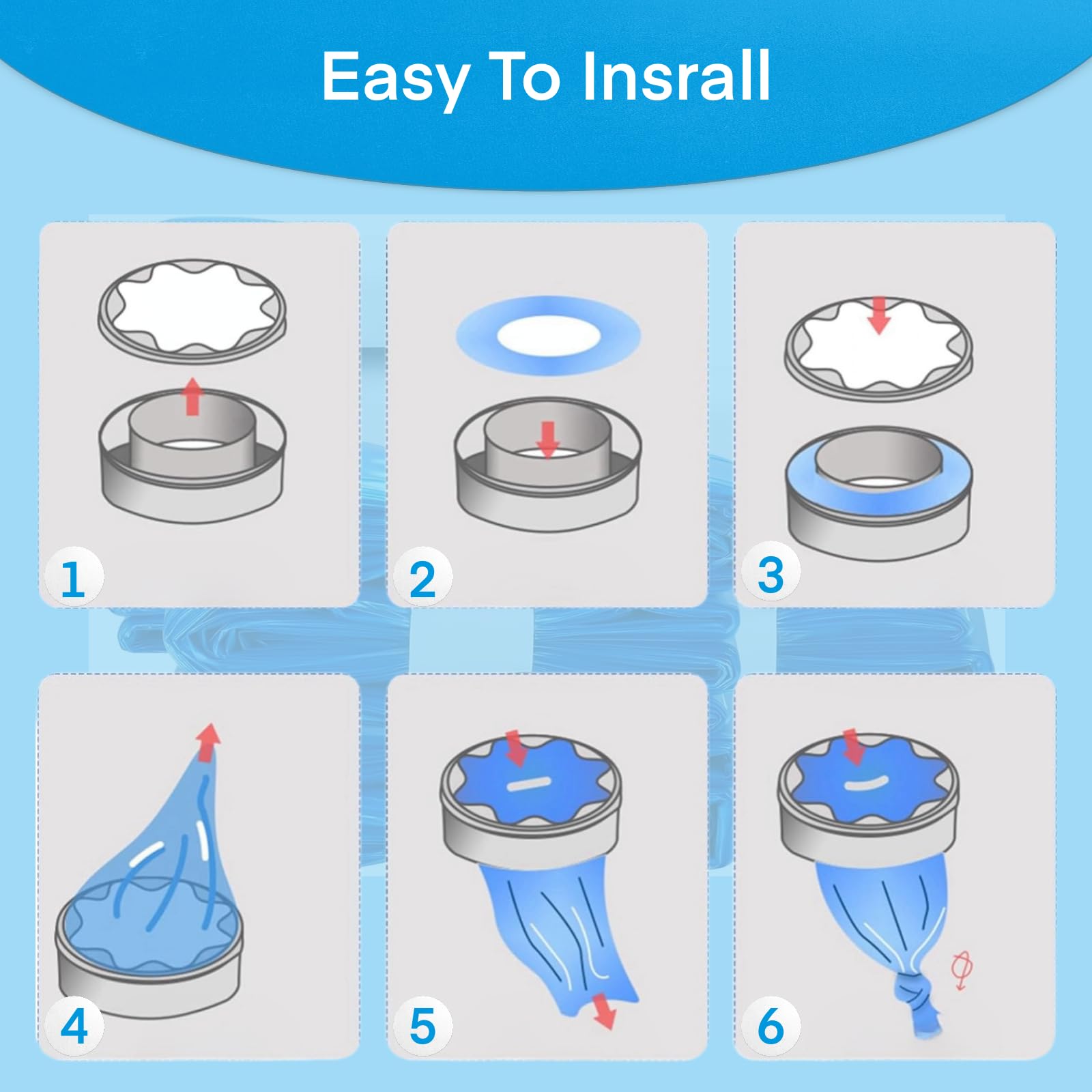 12 Recambios Contenedor de Pañales, 4,5M Recambios Papelera Pañales,Bolsa de Relleno para Papelera Pañales Bebe Compatible con Tommee Tippee,Angelcare, Foppapedretti,LitterLocker,etc.(Azul)