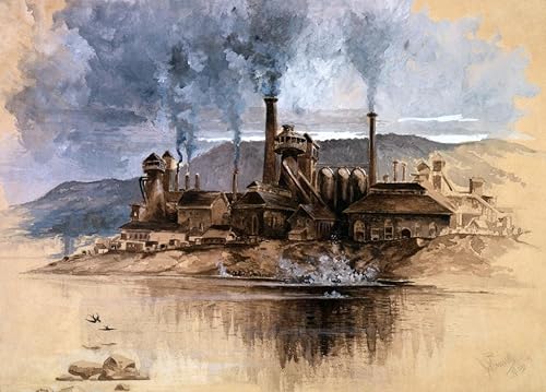 Joseph Pennell Bethlehem Steel Circa 1881 - Impresión artística