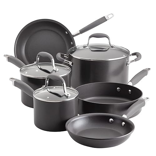 Anolon Advanced Home Hard Anodized Nonstick Cookware/Pots and Pans Set,