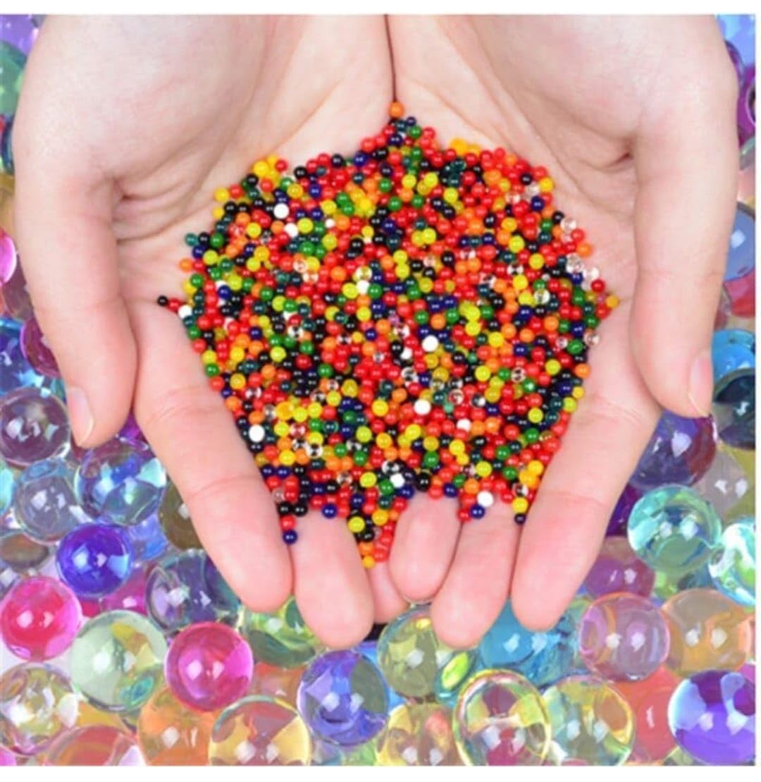 YOOKO® Crystal Soil Water Balls Rubber Jelly Beads Growing - Pack of 2,000 Pcs | 15 Grams (Multicolor)-image-46