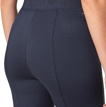 Mondetta Women's Pull-On Herringbone Straight Leg Pants