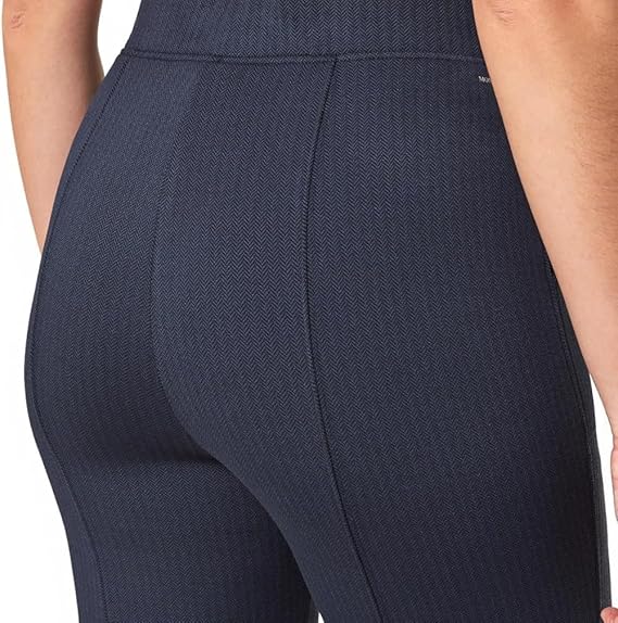 Mondetta Women's Pull-On Herringbone Straight Leg Pants