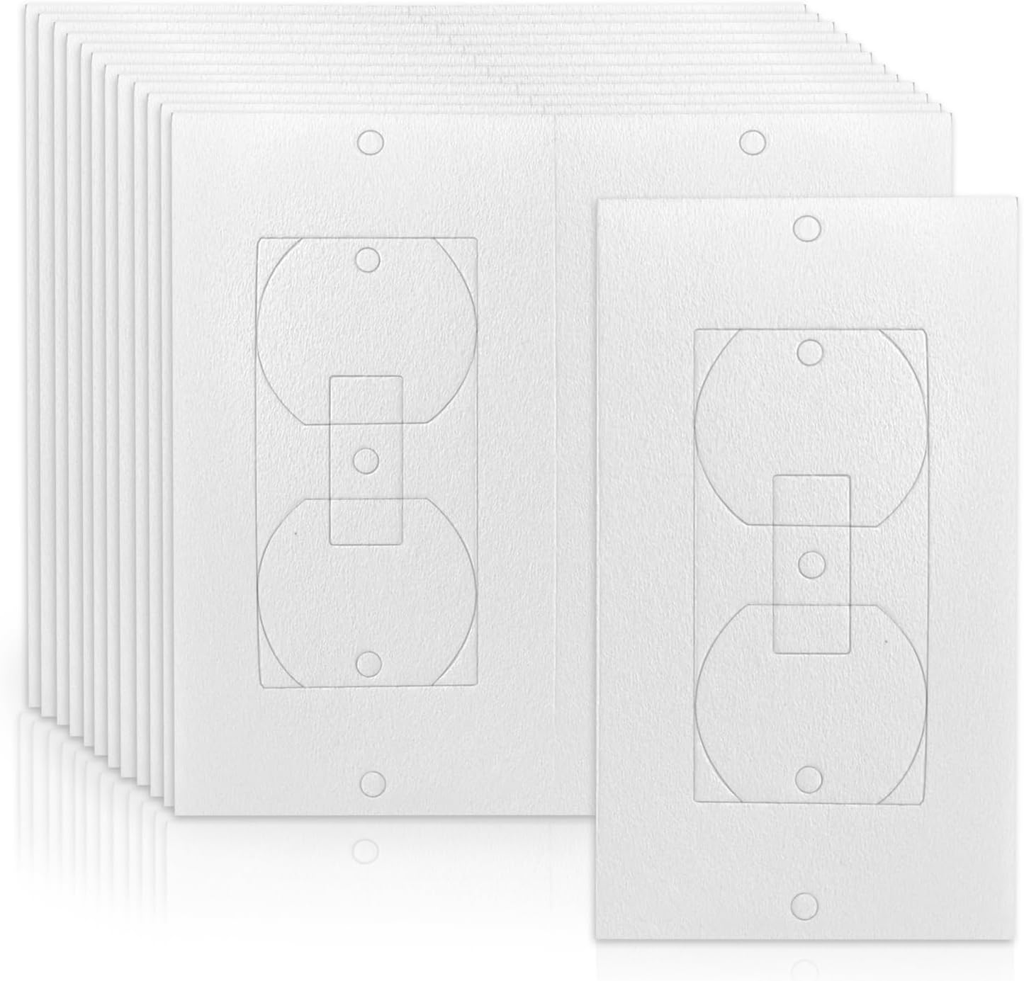 50 Pack Outlet Wall Plate Insulation Gasket Weatherproof Wall Gasket