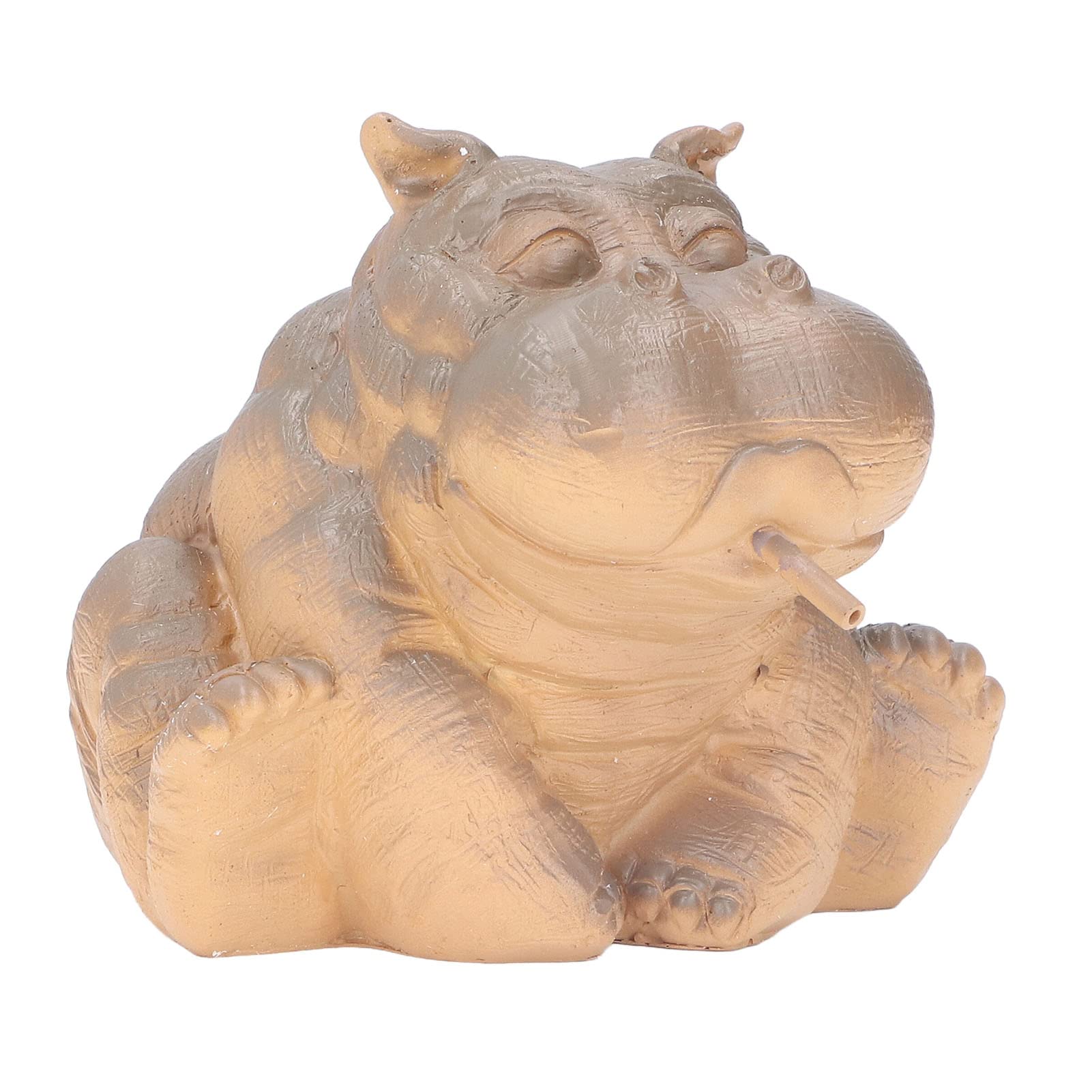 Pond Spitters, Exquisite Exterior Hippo Decor Hippo Appearance Simple Operation Resin Material for Bedroom for Gardens for Living Room