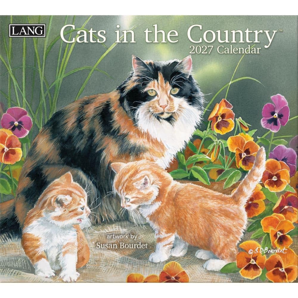 Lang Brands, LLC, Cats in the Country 2027 Wall Calendar by Susan Bourdet