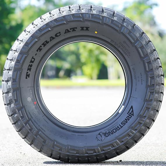 Armstrong Tru-Trac AT II Truck/SUV A/T All-Terrain Off-Road Radial Tire-215/75R15 215/75/15 215/75-15 100S Load Range SL 4-Ply BSW Black Side Wall