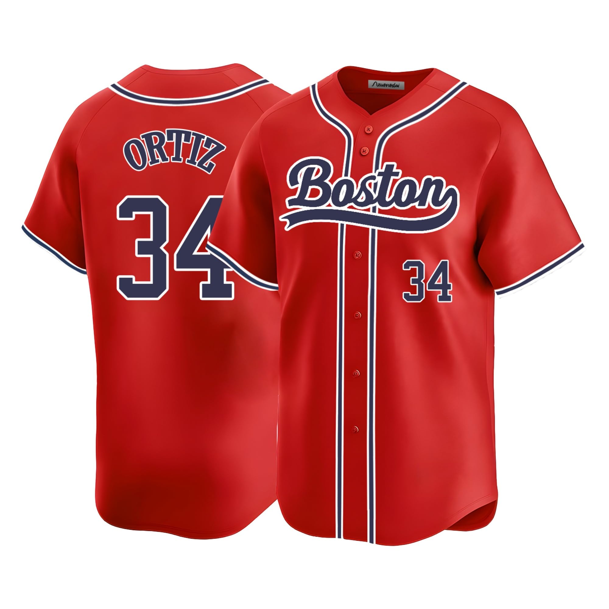 Custom Mens/Women/Youth Boston Baseball Stitched T-Shirt for Sports Fan