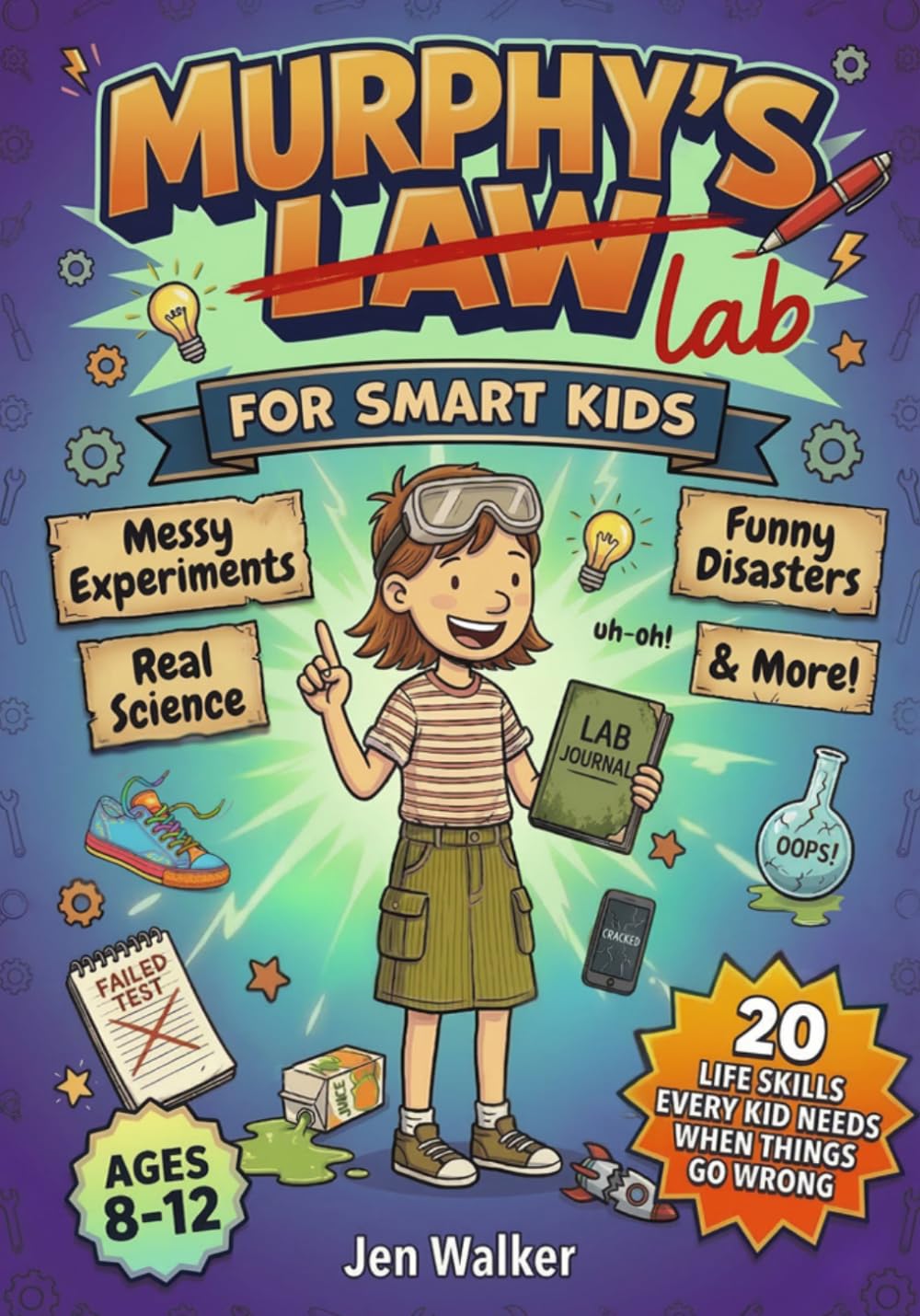 Murphy's Law Book For Smart Kids.: 20 Real Life Skills, Funny Disasters, and the Science Behind Every Oops Moment That Helps Kids Grow