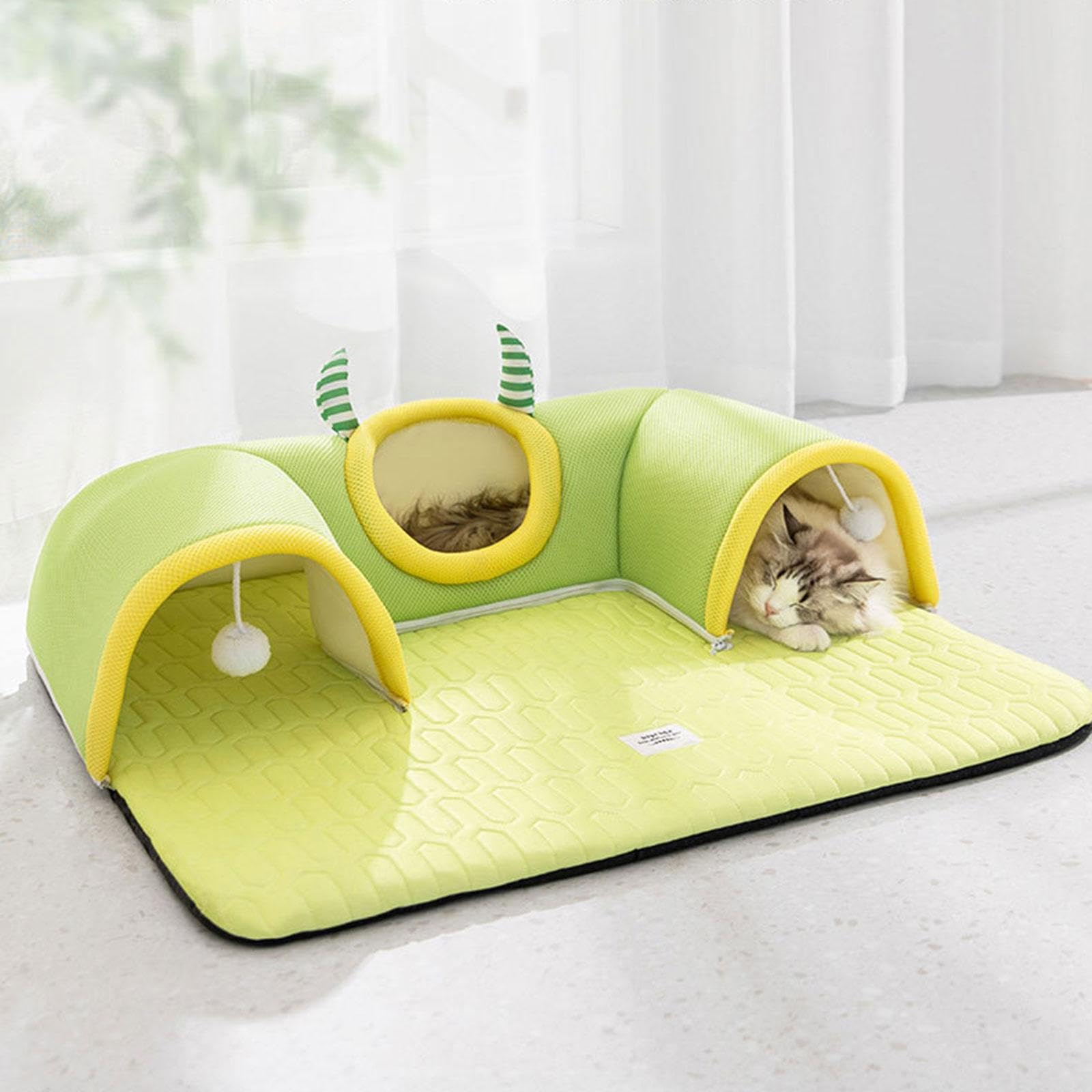 Tunnel Interactif pour Chat, Centre de Jeu et Tunnel pour Chatons D'intérieur. Amusant et Ludique, L