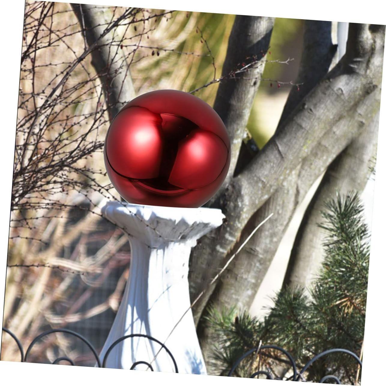 TOYANDONA 2 Piezas Bola de Jardín Reflectante Inoxidable Bola de Espejo Pulido para Decoración de y Efecto Visual y Chic para Fotografía y Únicos