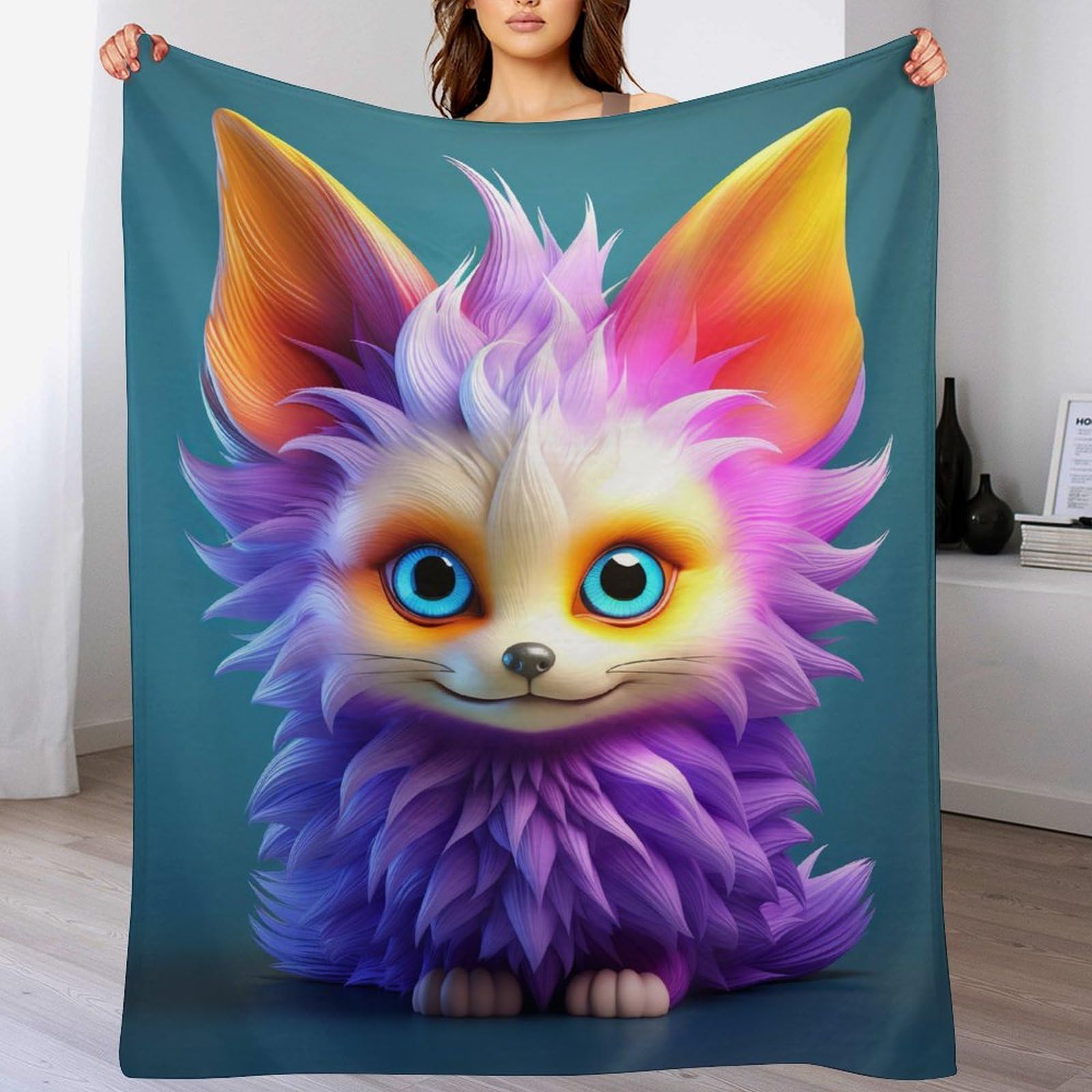 Couverture renard super douce et moelleuse pour un confort thermique