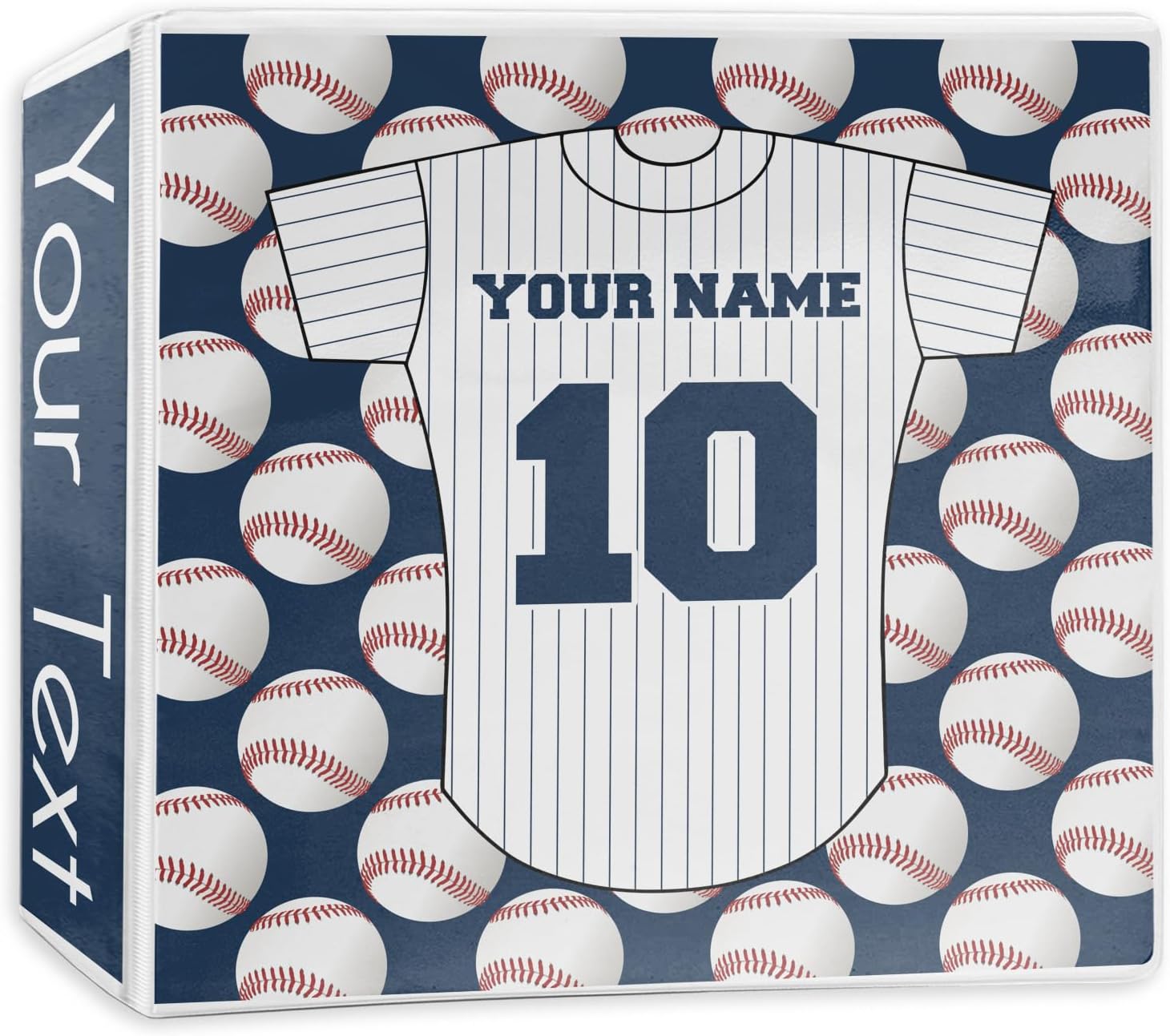 Personalized Baseball Jersey 3-Ring Binder - 2 inch
