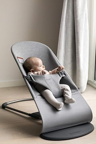 Miniatura 121 de BabyBjörn Bouncer Bliss Silla de rebote para bebé, Algodón, Azul Midnight