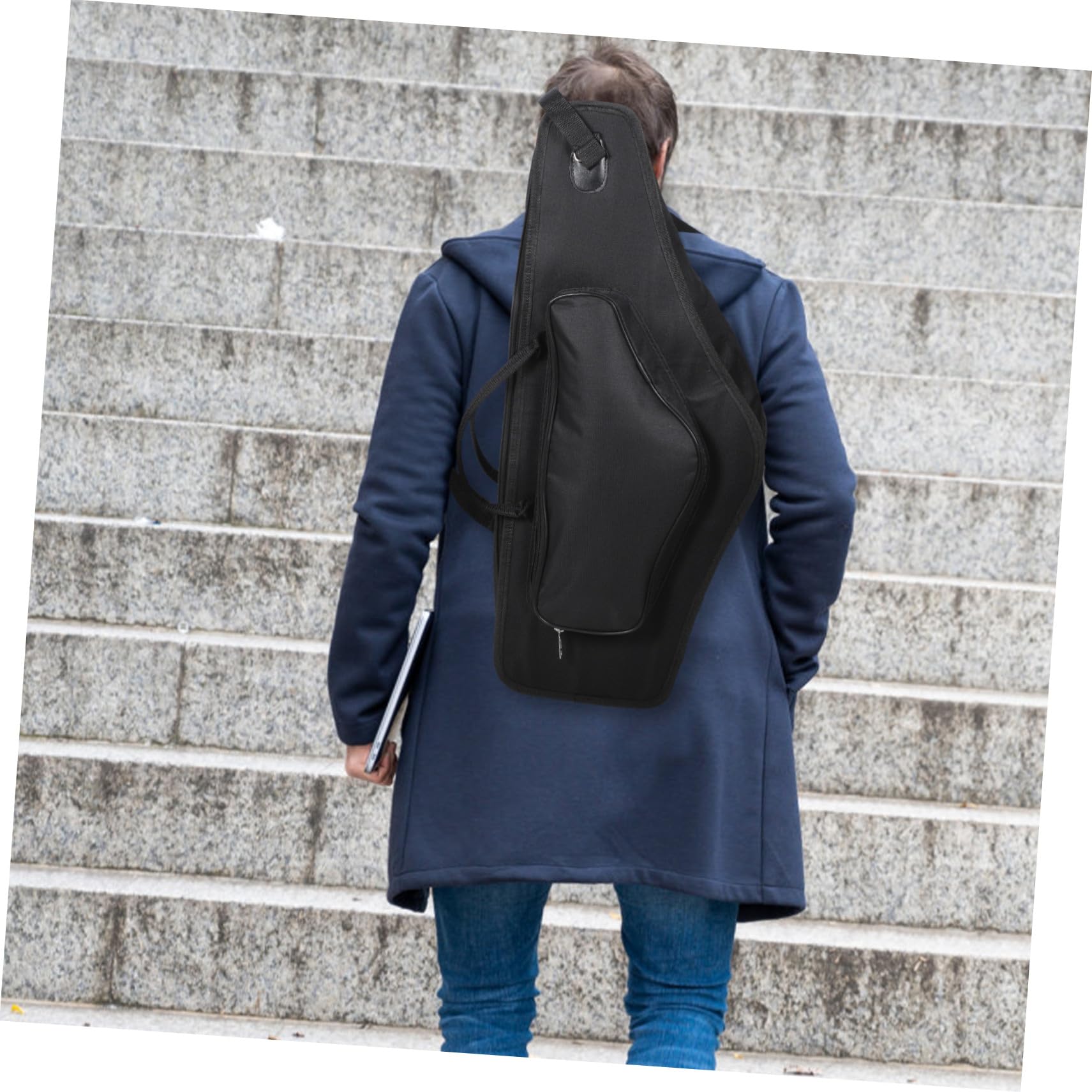 Custodia Grande Capacità con Tracolla Regolabile e Sassofono per Contralto Manico Imbottito Tessuto Resistente Protezione Ottimale per Scuole e Concerti