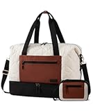 Weekender Bags for Women&comma; Puffer Travel Duffel Bags for Woman&comma; Large Hospital Bag for Women Labor Delivery with Shoe Compartment&comma; Carry On Overnight Bag&comma; Personal Item Travel Bag for Airplane