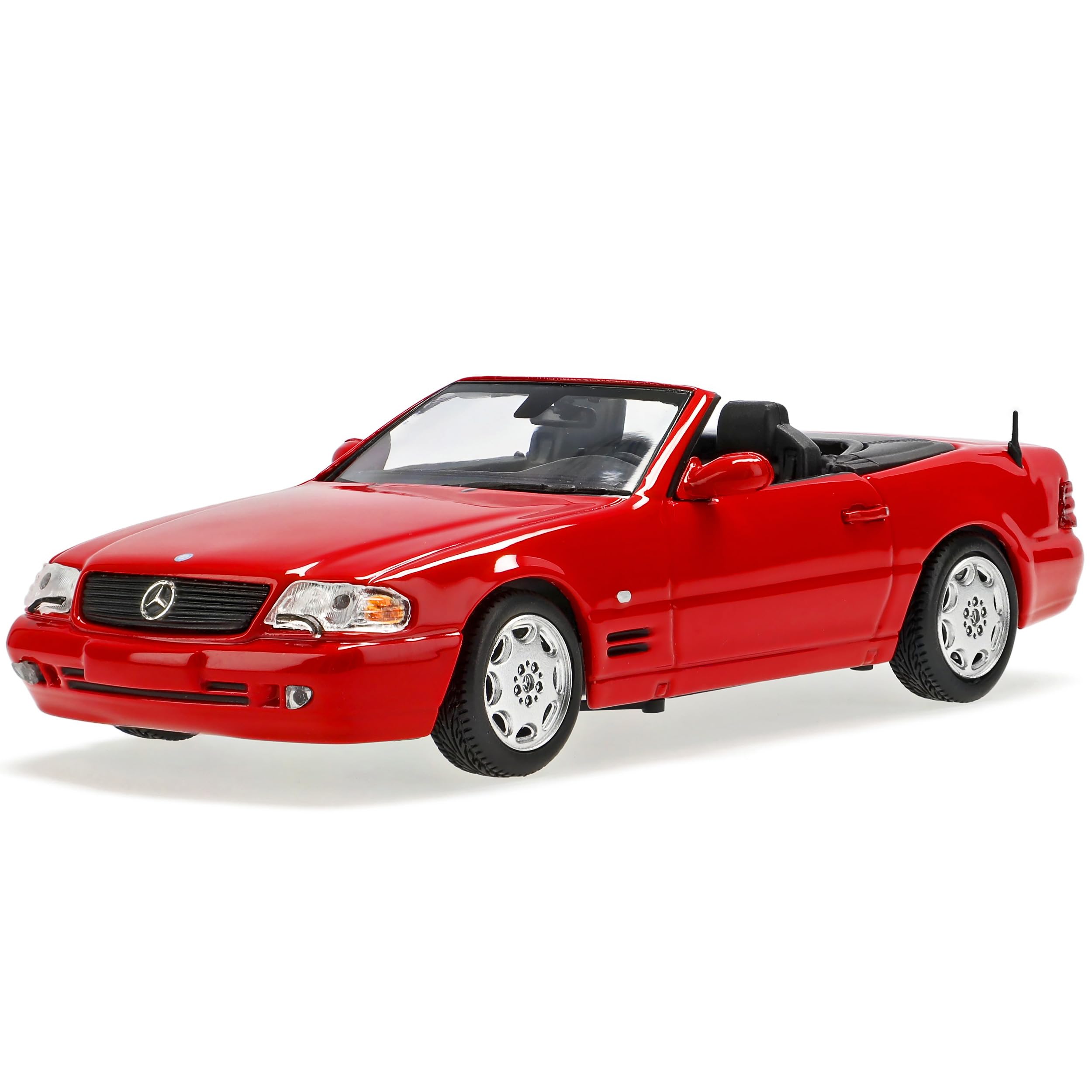 Generisch Mercedes-B. SL-Klasse R129 Cabrio Rot 1989-2001 1/43 Minichamps Maxichamps Modell Auto