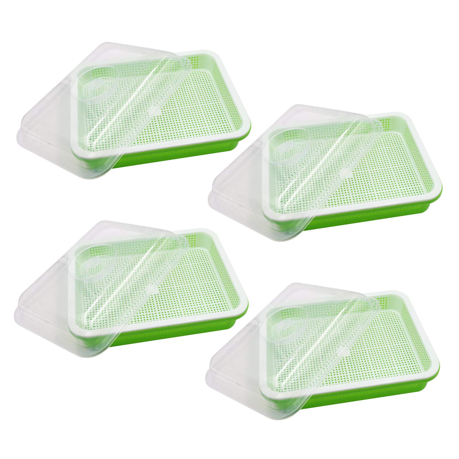 Buy MUDUOBAN Seed Sprouter Tray with Lid 4 Pack, BPA Free Seed
