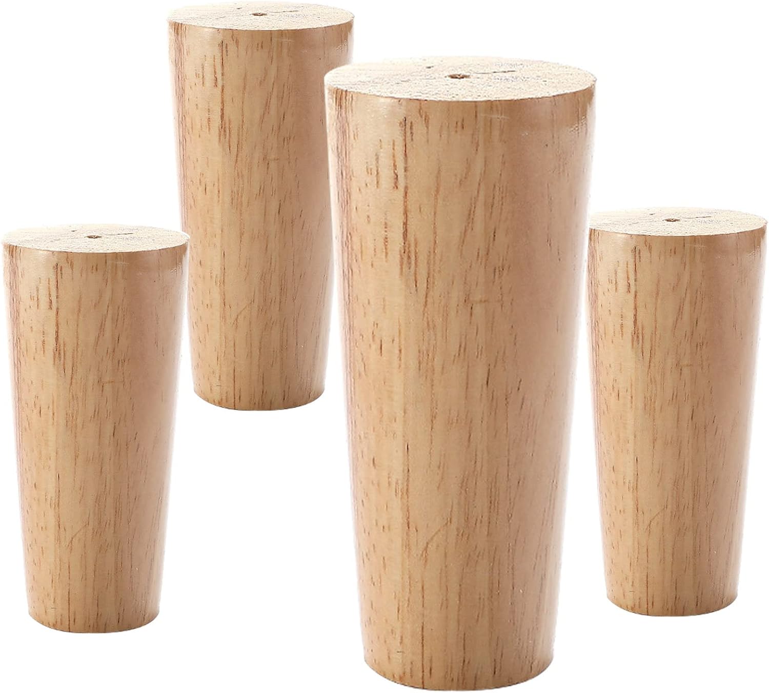 Furniture Sofa Legs,Round Solid Wood Support Legs,DIY Table Legs,M8 Screws,for TV Cabinet Legs,Cabinet Legs,Coffee Table,Table Leg,4pcs,straight-50cm/19.7in