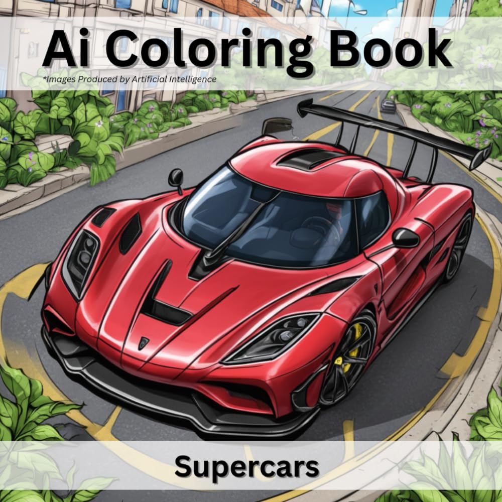 Ai Coloring Book: Supercars