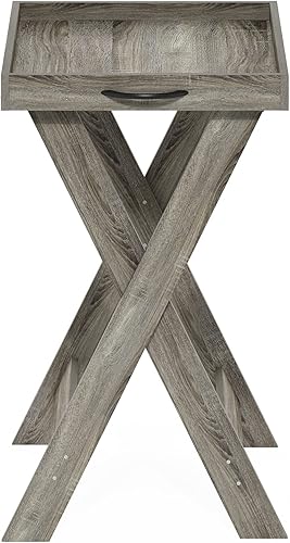 Miniatura 6 de Furinno Mesa clásica con bandeja extraíble, roble francés