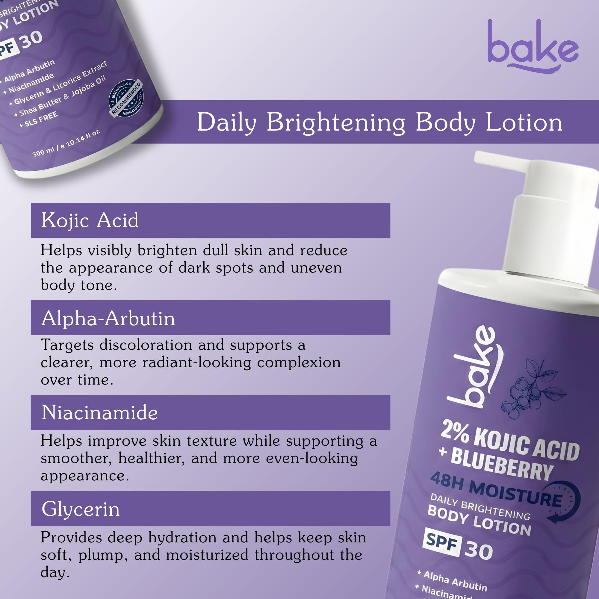 Kojic Acid Body Lotion - Brighten & Fade Dark Spots -3 Kojic Acid Body Lotion - Brighten & Fade Dark Spots -3