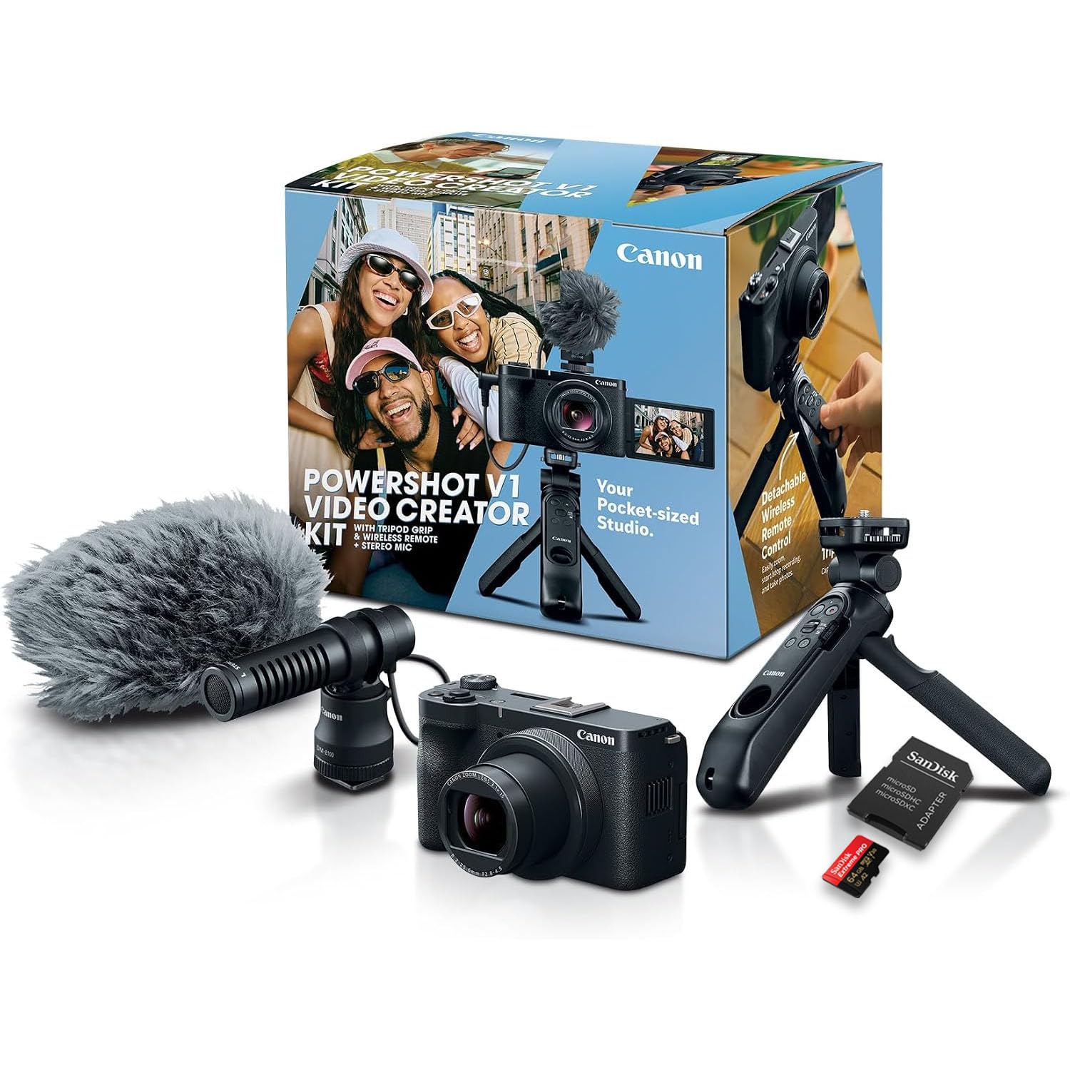 Amazon.com: Canon PowerShot V1 Video Creator Kit, Hybrid Camera