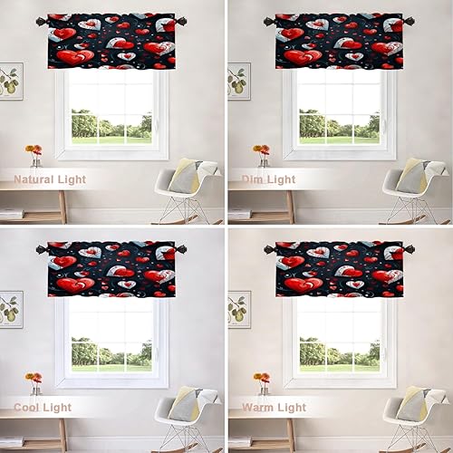 Vista 169 de Shrahala Ethnic Geometric Tribal Kitchen Valances Half Window Curtain, Native American Navajo Tribal Design Print Kitchen Valance for Window Ink