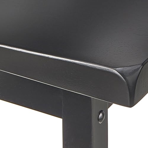 Miniatura 3 de Target Marketing Systems Belfast Taburetes de madera para isla de cocina, encimera, área de bar, escritorio de tocador, asiento de baño o estudio,