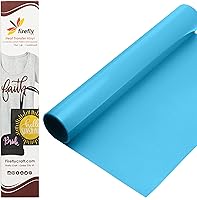 Vista 100 de Firefly Craft - Lámina de vinilo elástico para transferencia de calor, HTV metálico, para planchar para usar con Cricut y Silhouette, para prensa