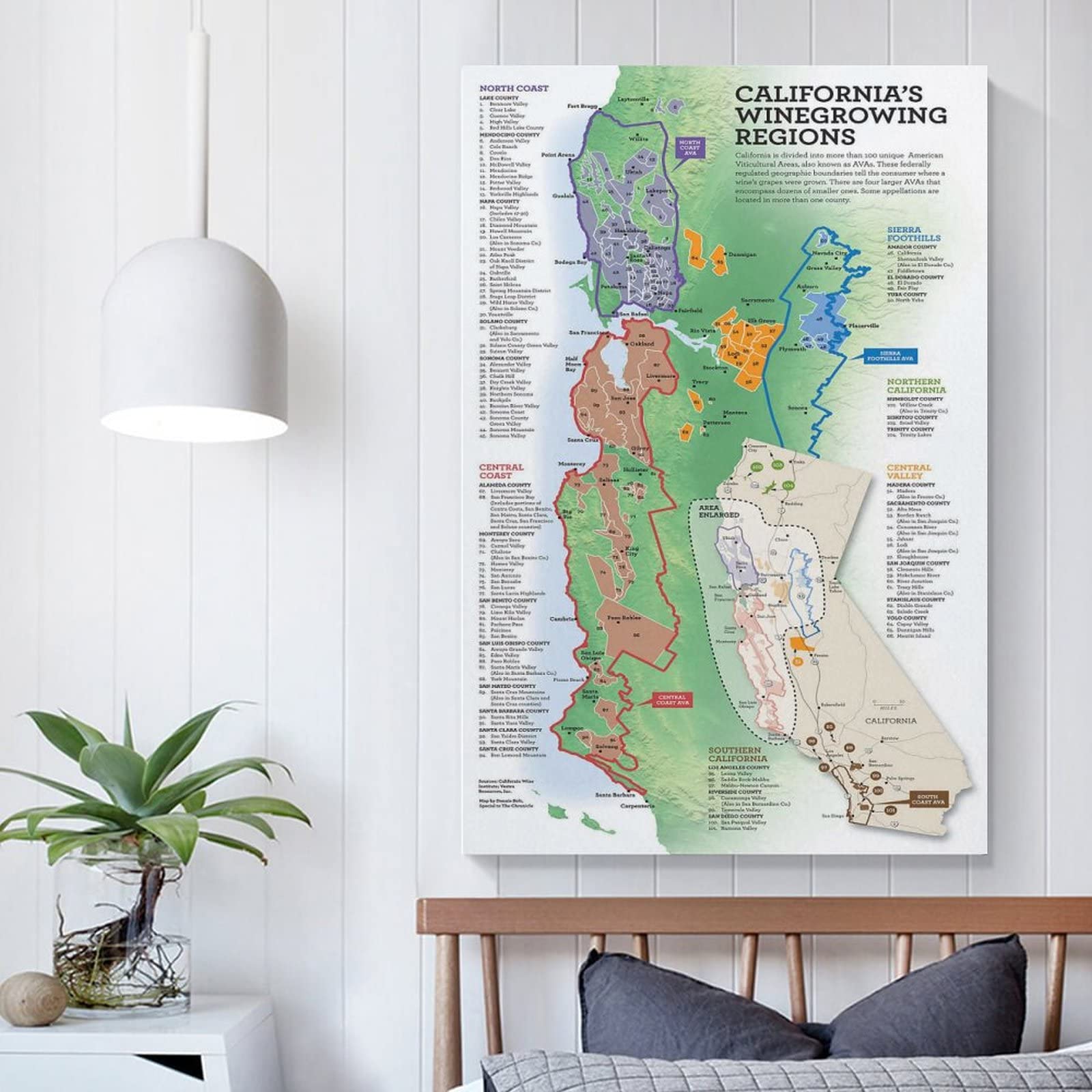 Mapa De Regiones Vinícolas De California Wine Regions Map – Wines