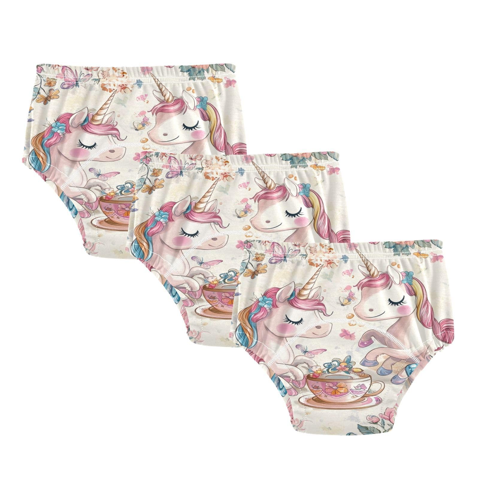 Coikll Cute Horses Toddler Training Underwear Waterproof Baby Pee Pants -3T