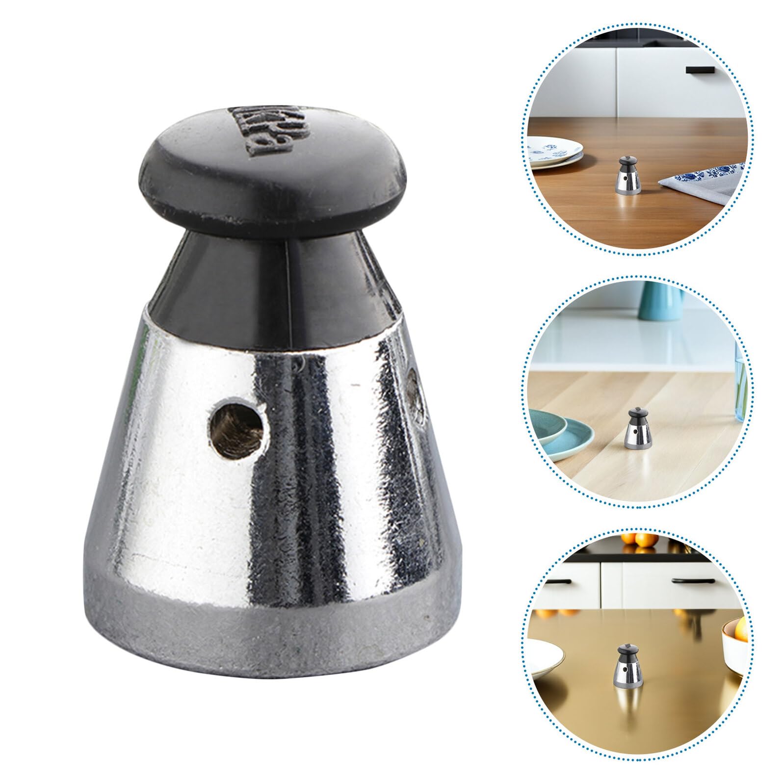 TOYANDONA Válvula de Ajuste de Presión, Acero Inoxidable, Negro, 10 Piezas, Accesorio de Seguridad Válvula de Ventilación y Alivio para Cocina Doméstica, Repuesto Compatible