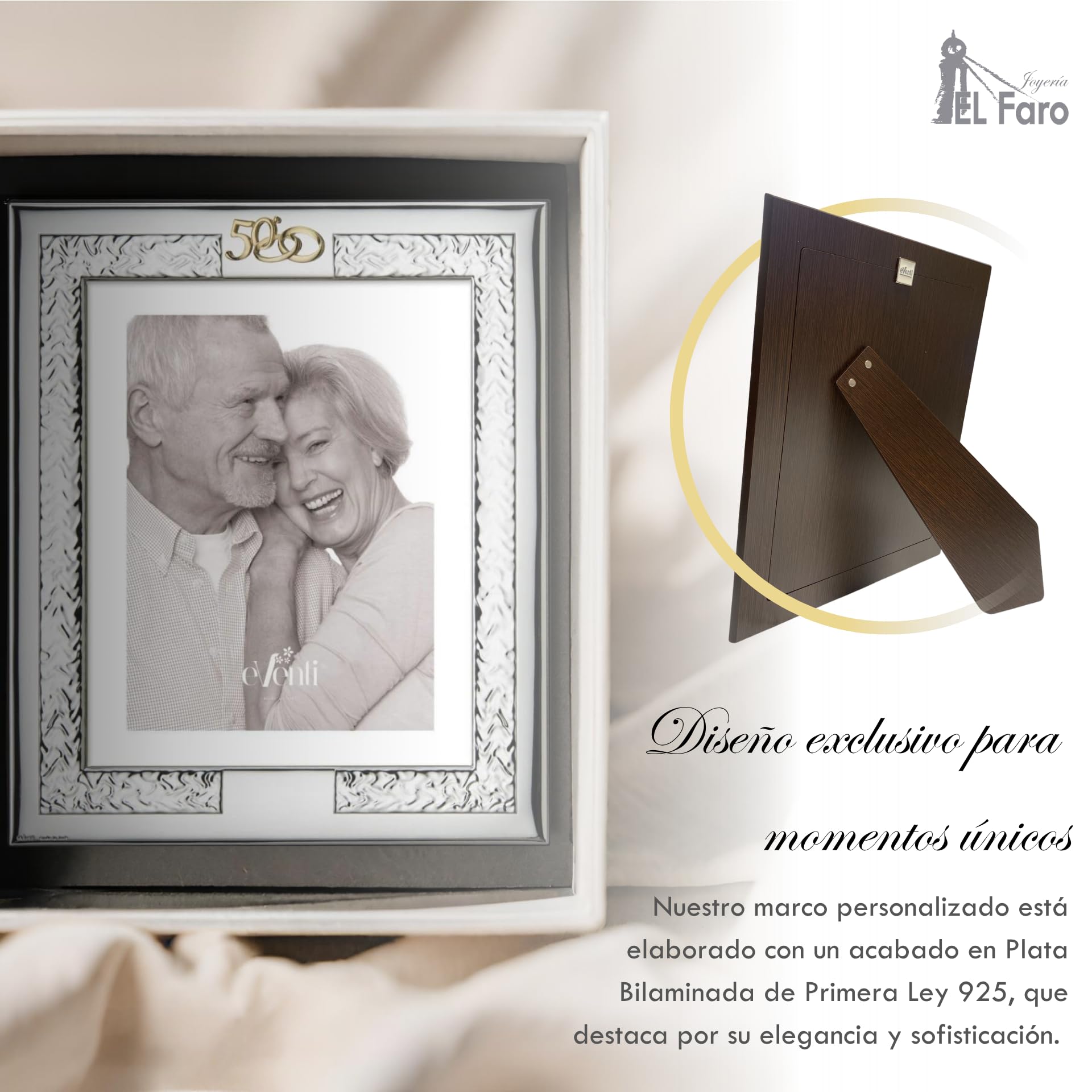 El Faro JOYERIA Marco fotos bodas de oro 50 aniversario mod. 10 sirio