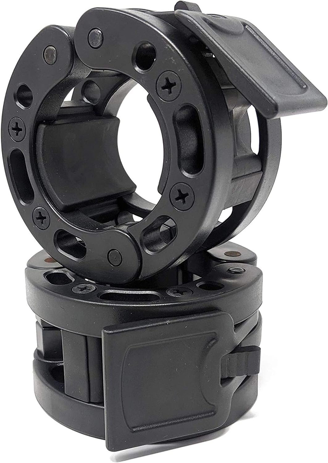 GW Tech Barbell Clamps 2 inch, Heavy Duty Exercise Collars 2" Quick Release Pair of Locking Pro Olympic Weight Bar Plate Locks Collar Clips for Workout Weightlifting Fitness Training (Black£© : Sports & Outdoors