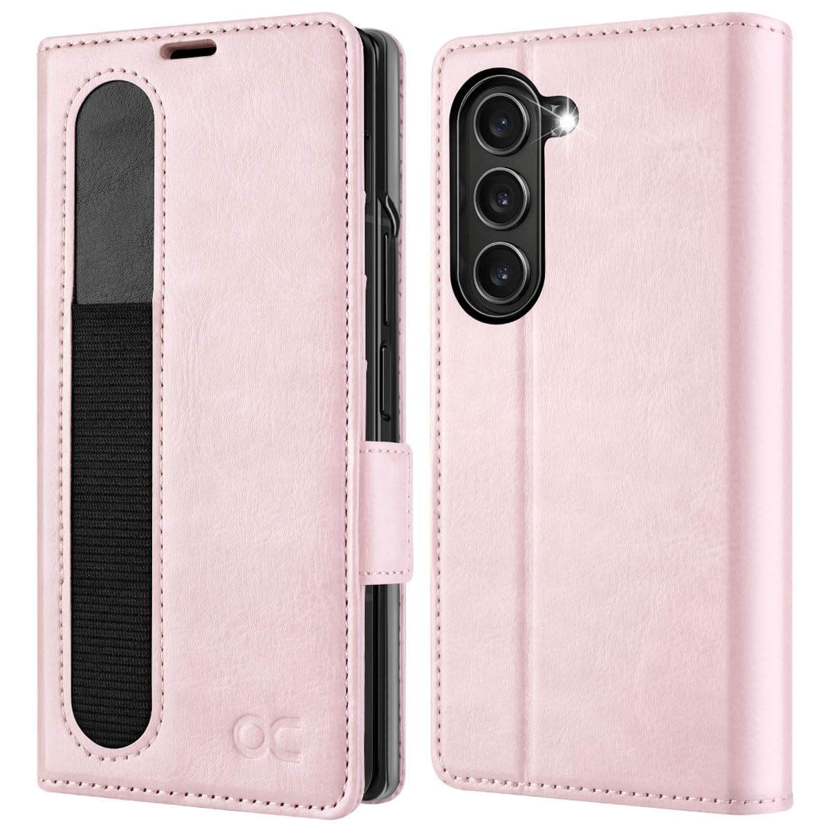 OCASE Compatible with Samsung Galaxy Z Fold6 Wallet Case with S Pen Holder, PU Leather Flip Folio, Card Slots, RFID Blocking, Kickstand, Phone Cover