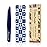 Expert Slant Tip Tweezers with Leather Travel Case, GlamTweeler Sharp & Precision Stainless Steel Tweezer for Eyebrows, Facial Hair and Fine Hairs Removal (Navy Blue)