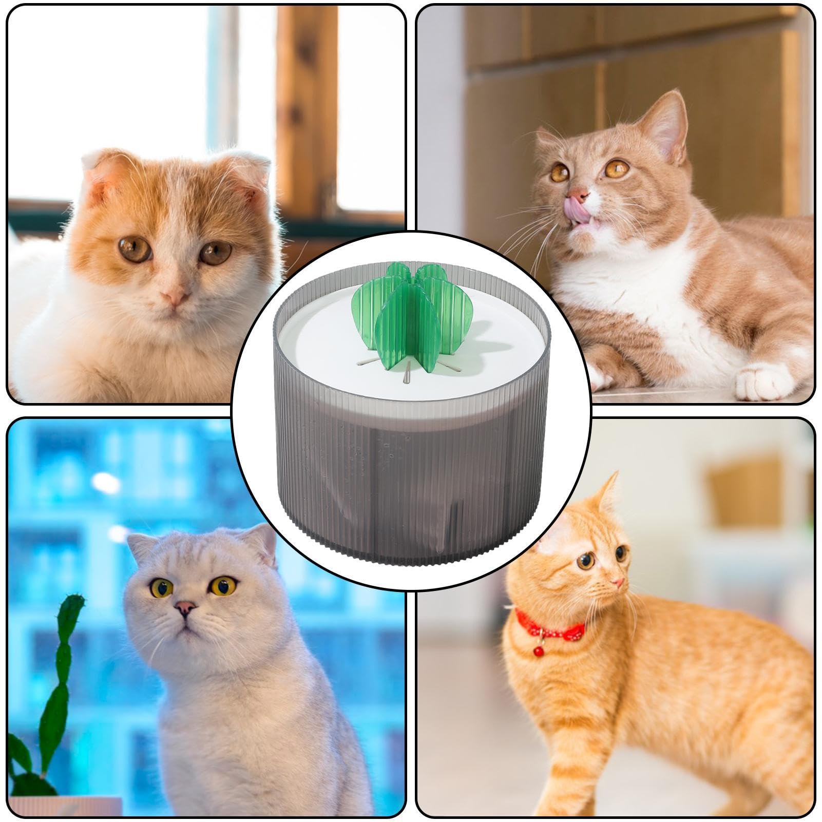 comedero automático para Gatos, Comedero eléctrico for Perros, Bebedero de Gran Capacidad for jardín, balcón o Garaje(Grey,C)