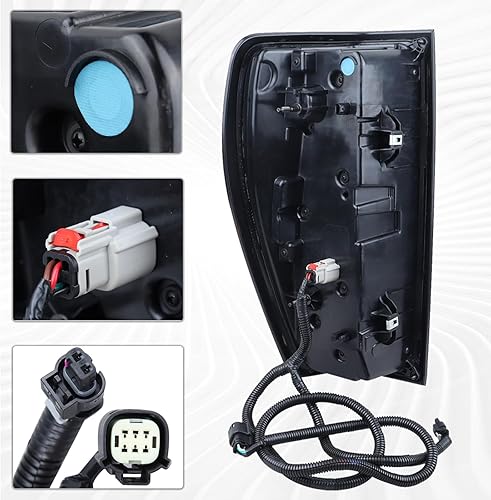 Miniatura 5 de Conjunto de lámpara trasera tipo LED para el lado del pasajero, compatible con GMC Sierra 15002500 HD3500 HD 2019-2023 (solo modelos de luz trasera