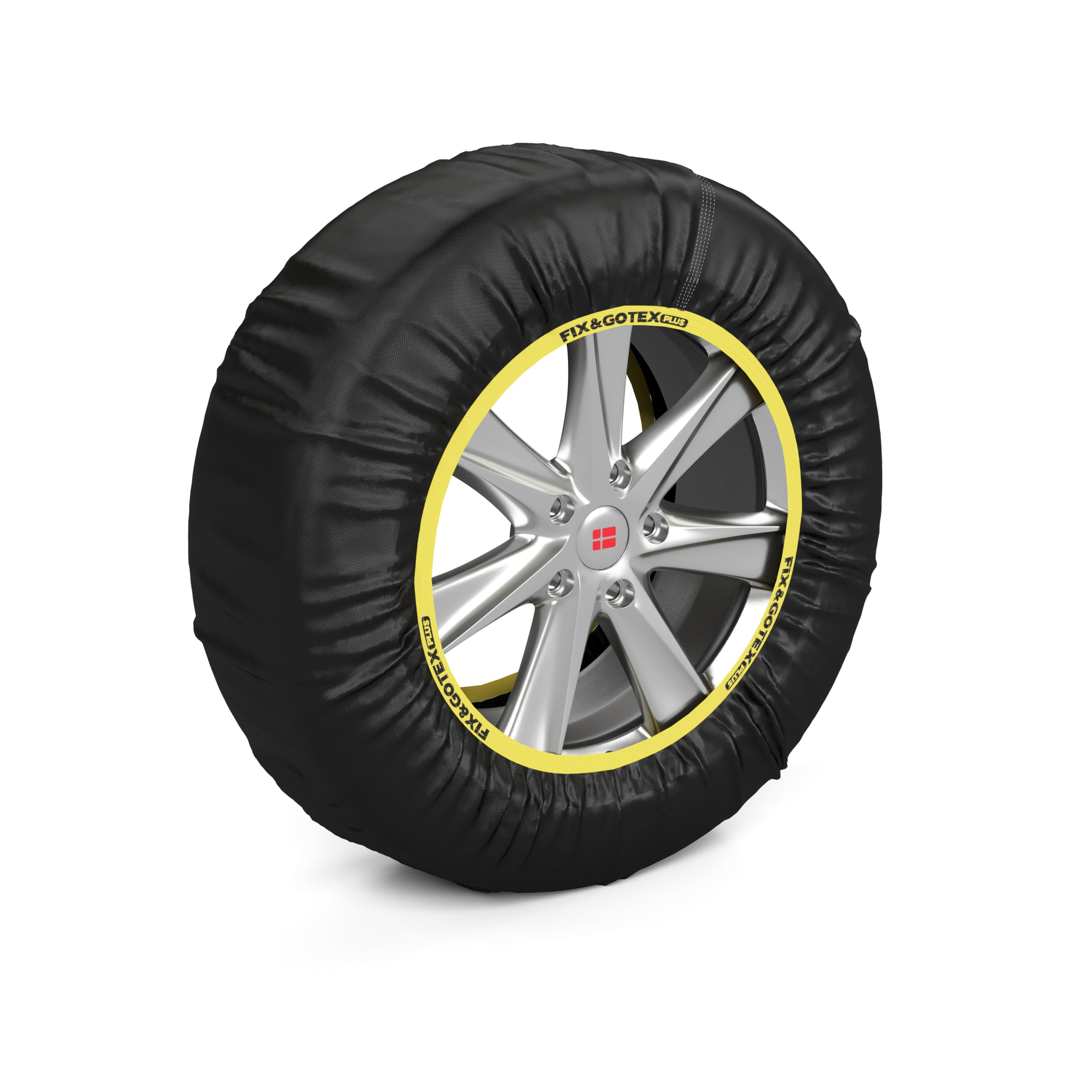 SNOVIT FIX&GO TEX PLUS Talla L - Cadena de nieve textil. Turismo, SUV, 4x4 y furgoneta. Certificación ZT EN-16662-1. Set 2 Uds.