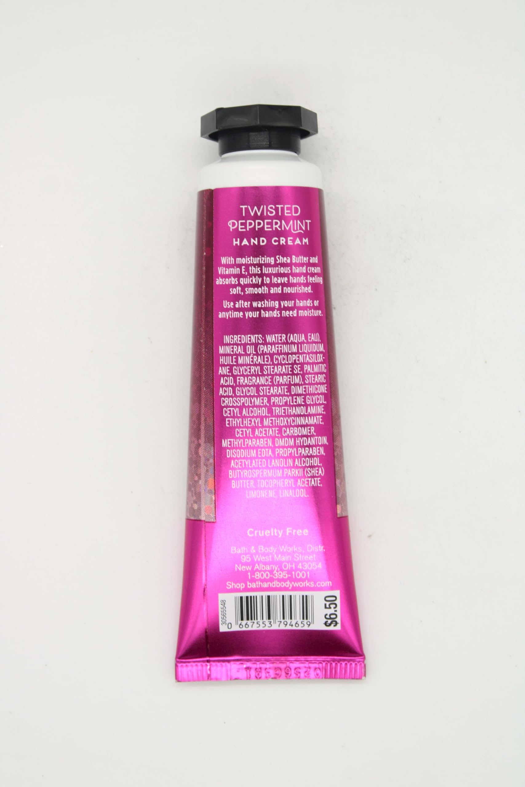 Twisted Peppermint, Bath and Body, Shea Butter Hand Cream, 1 fl oz