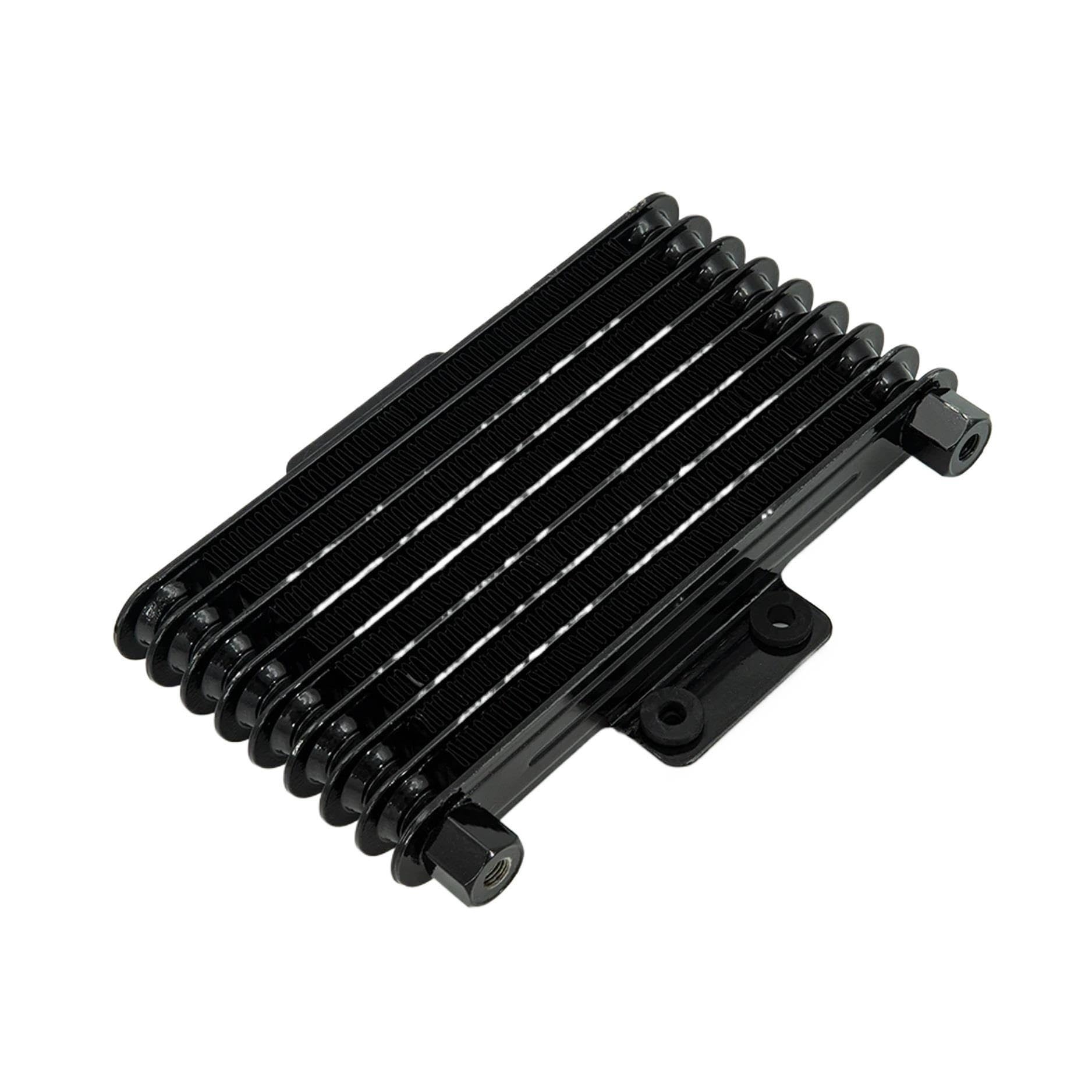 ręczny przetwornik chłodnicy Chłodnica oleju motocyklowego, chłodnica oleju silnika, pasująca do quadów terenowych o pojemności 125 cm3-250 cm3, 125 ml, srebrna, SO-10(Black m12 x 1.25)
