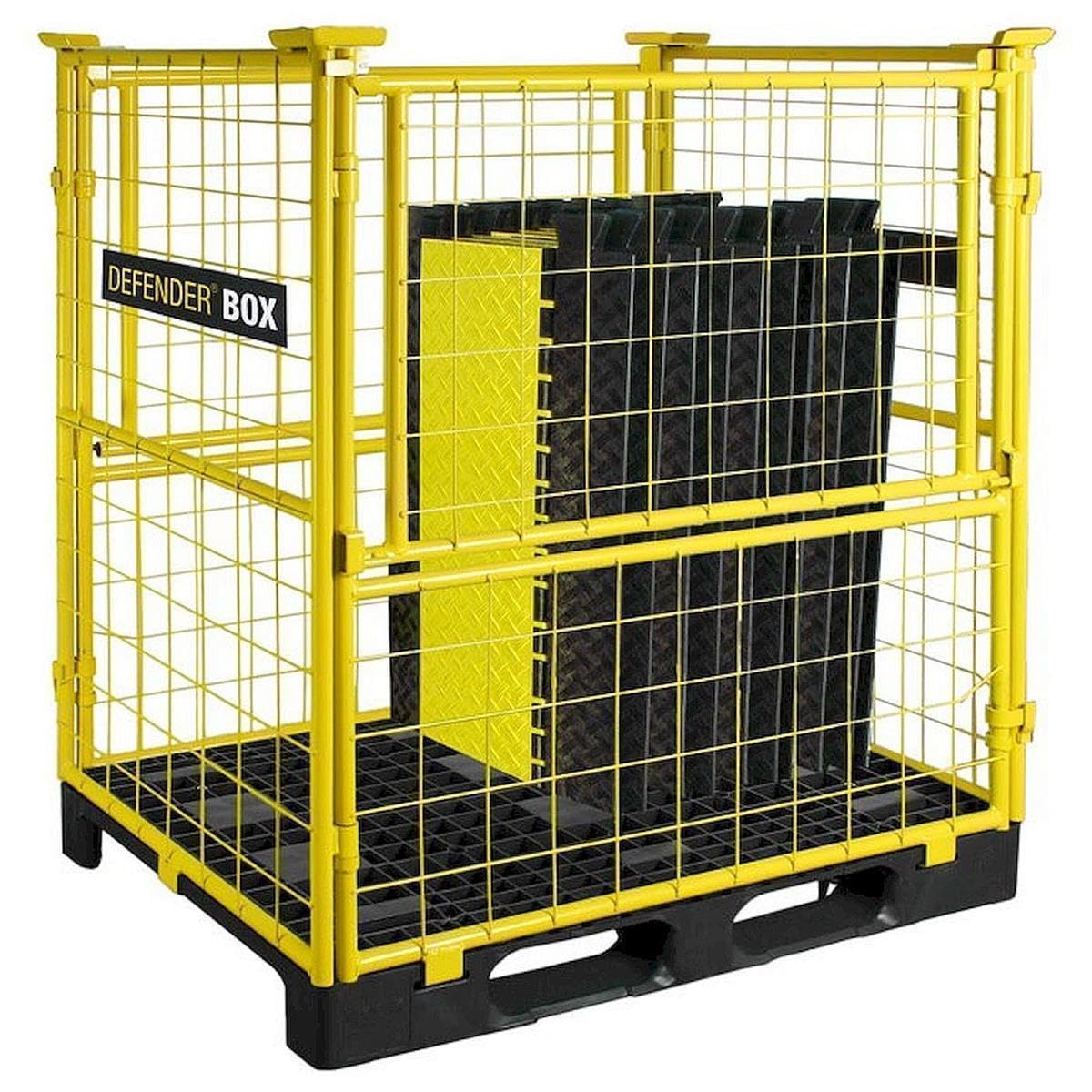 Pedana passacavo DEFENDER COMPACT con sette canali, pedana passacavo antiscivolo in poliuretano nero riciclabile, resistente a olio, acido, solventi e benzina, nero, altezza 3,7 cm