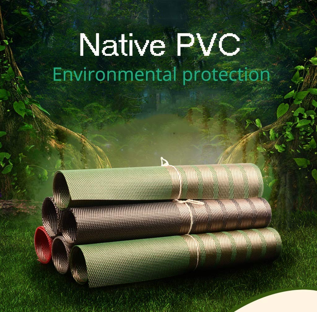 4-częściowa prostokątna podkładka pod talerz, gruba podkładka z PVC, podkładka ogrodowa, łatwa w czyszczeniu, podkładka na stół, podkładka pod doniczkę, podkładka pod talerz (#3)