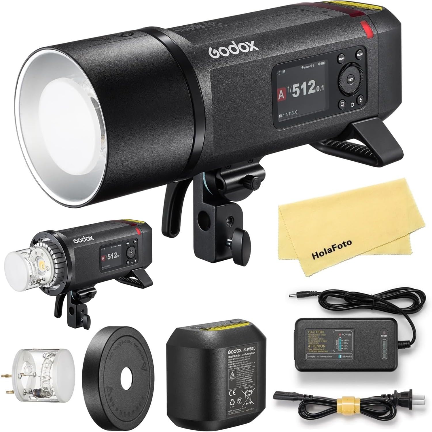 GODOX AD800 Pro AD800Pro 800 Ws Outdoor Flash Strobe, 2,4G TTL 1/8000 HSS, 0.01-1.5s Recycle Time, zakres 10-stop (1/512-1/1), 300 Full Power Pop do Canon Sony Nikon Fujifilm Olympus Panasonic Pentax